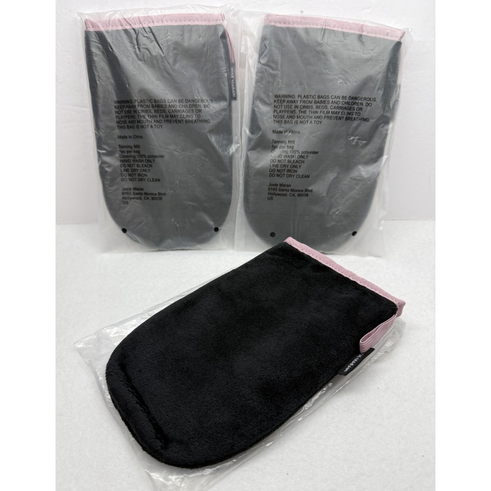 Josie Maran Argan Self Tanning Mitts Gloves Set of 3 ~ NEW - Picture 2 of 3